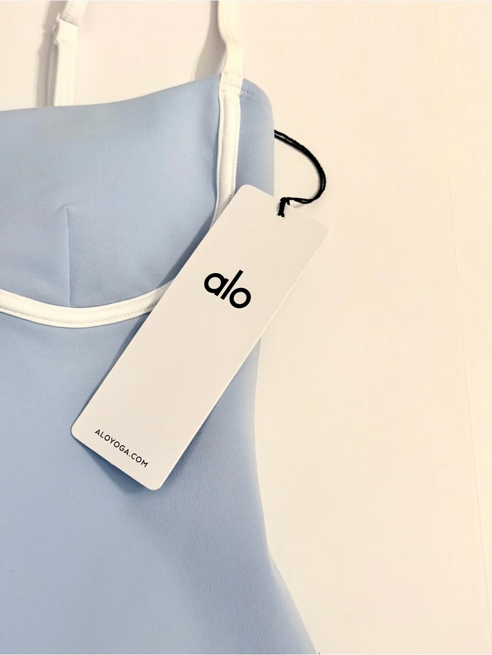 NWT ALO Airbrush Streamlined Dress • Seashell Blue • in Size X-Small • Brand New